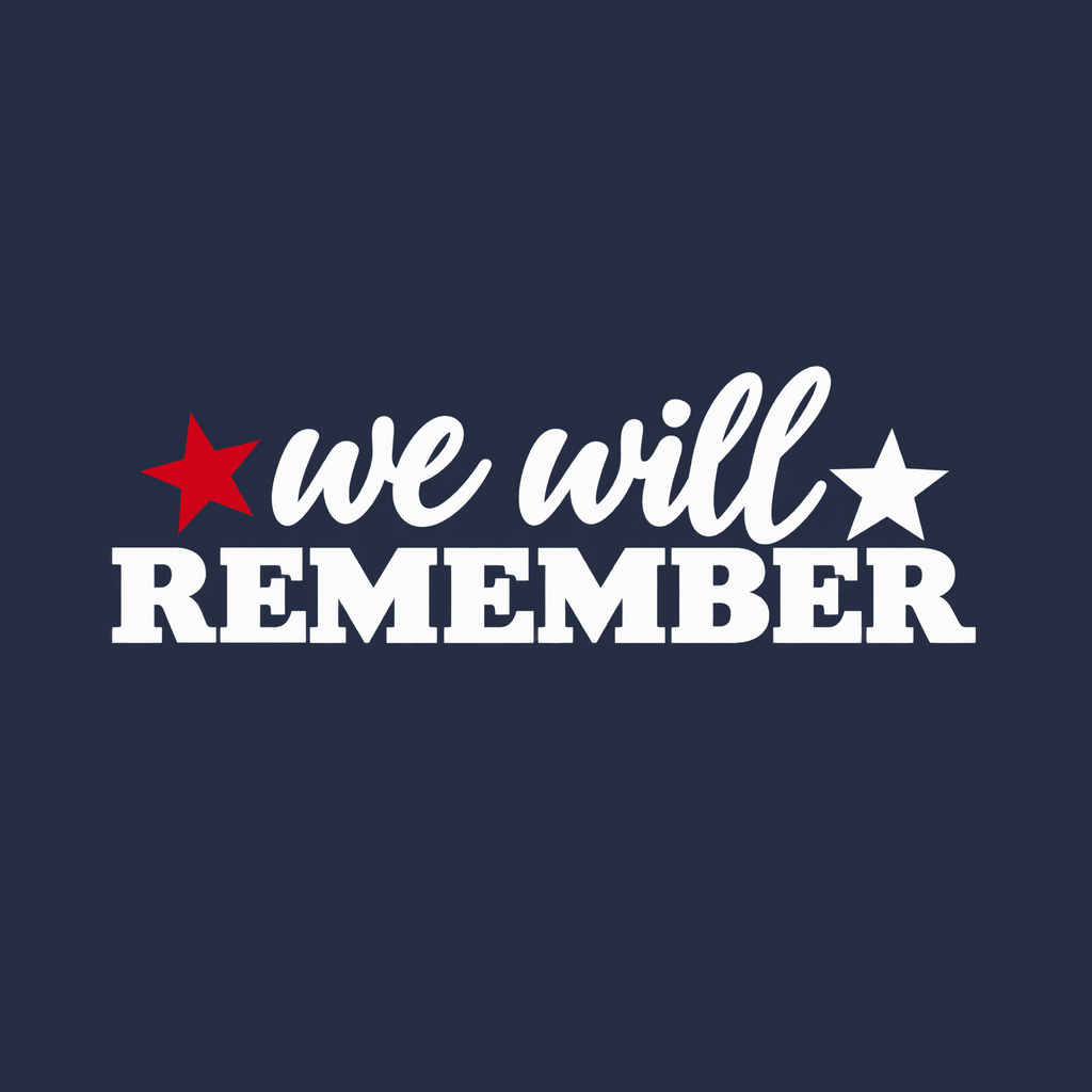 Blue "Pride & Remembrance"  Dryblend T-Shirt