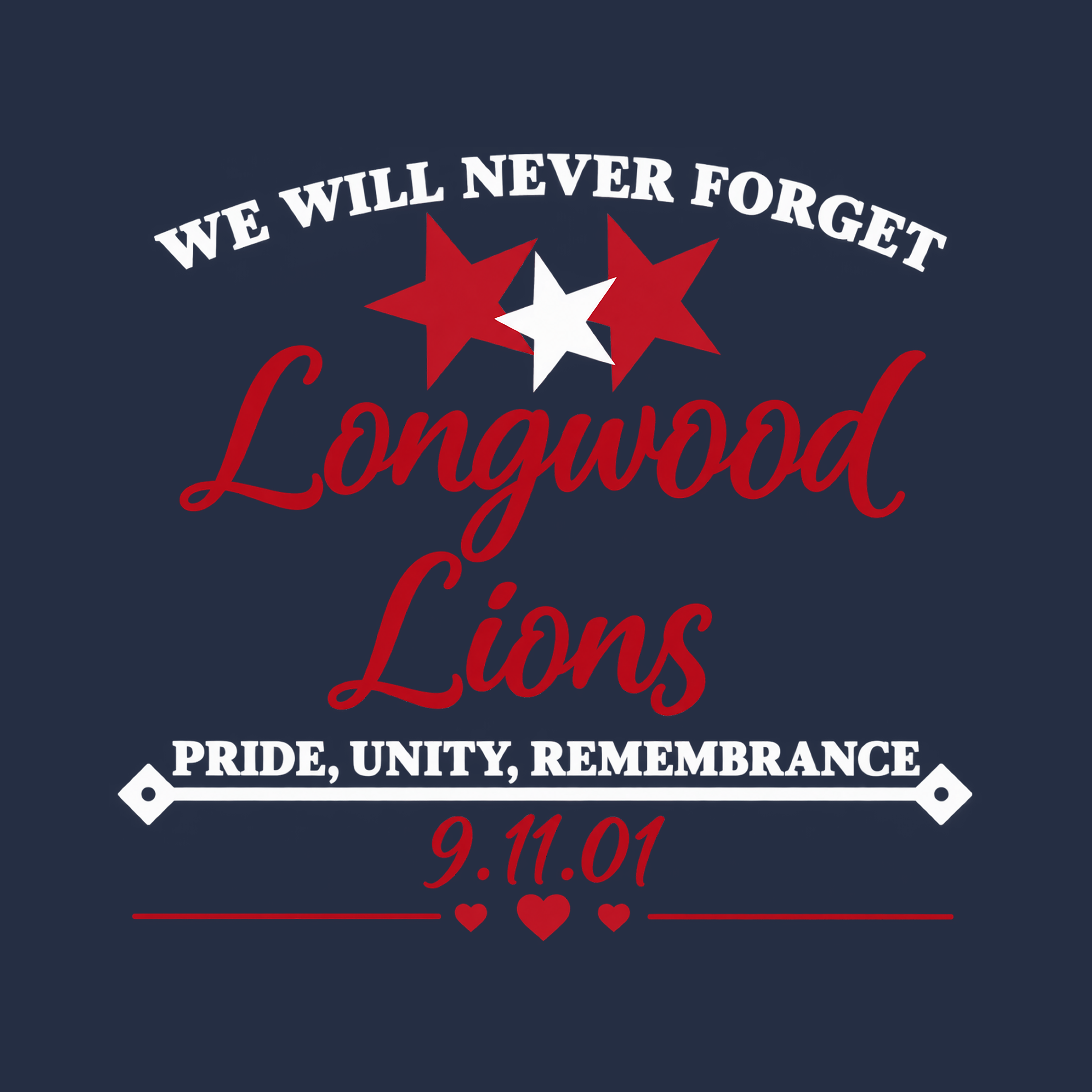 Blue "Pride & Remembrance"  Dryblend T-Shirt